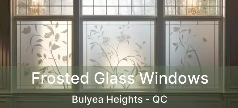  Frosted Glass Windows Bulyea Heights - QC