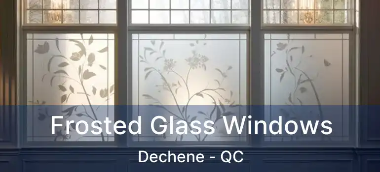  Frosted Glass Windows Dechene - QC