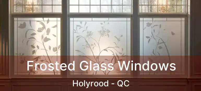  Frosted Glass Windows Holyrood - QC
