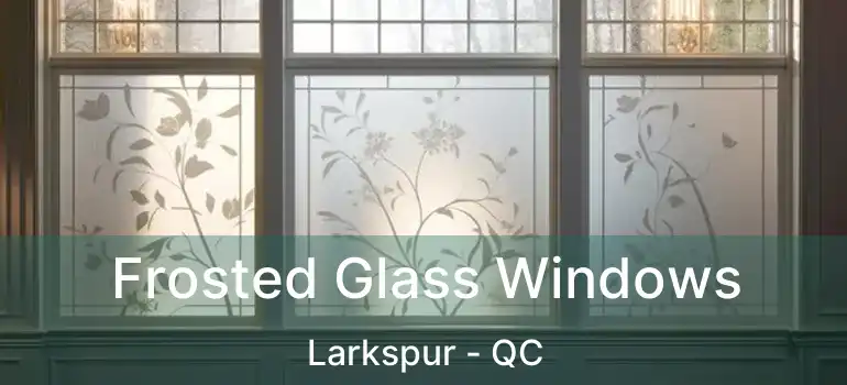  Frosted Glass Windows Larkspur - QC