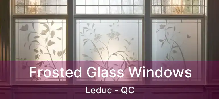  Frosted Glass Windows Leduc - QC