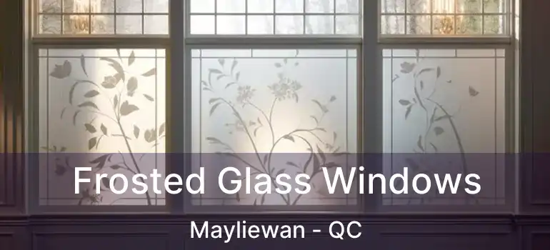 Frosted Glass Windows Mayliewan - QC