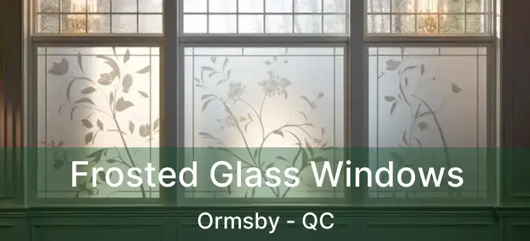  Frosted Glass Windows Ormsby - QC