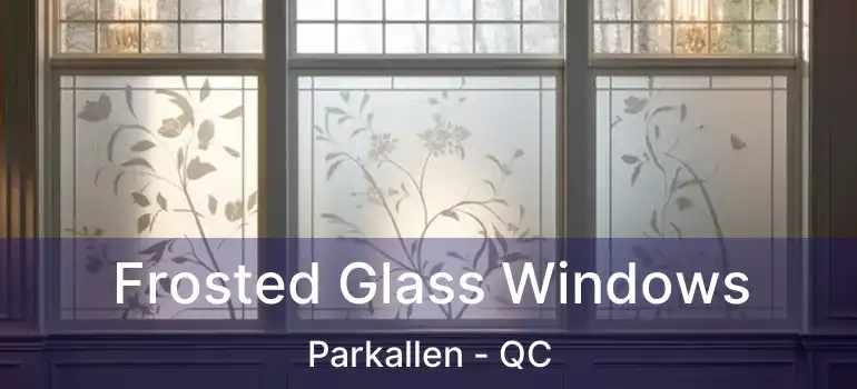  Frosted Glass Windows Parkallen - QC