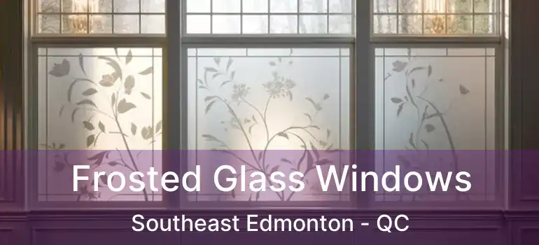  Frosted Glass Windows Southeast Edmonton - QC