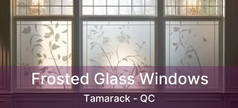  Frosted Glass Windows Tamarack - QC
