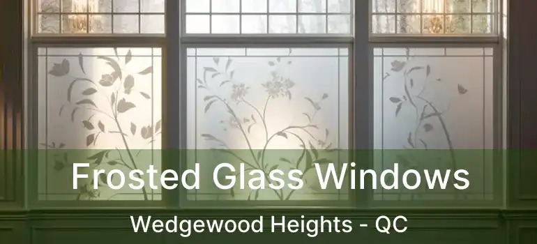  Frosted Glass Windows Wedgewood Heights - QC
