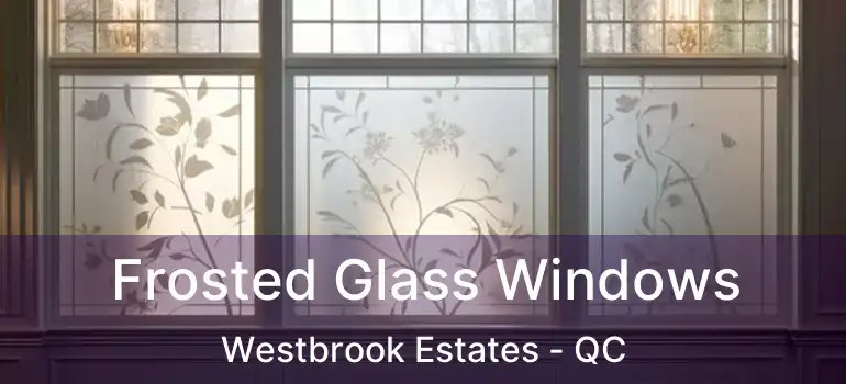  Frosted Glass Windows Westbrook Estates - QC
