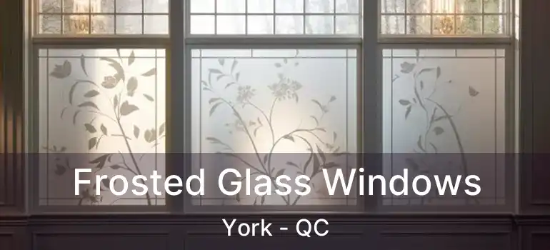  Frosted Glass Windows York - QC