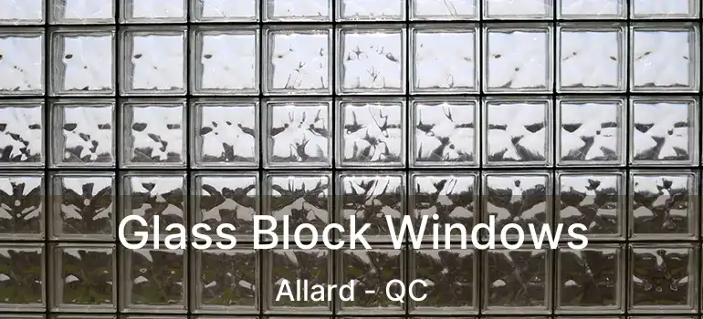  Glass Block Windows Allard - QC