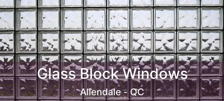  Glass Block Windows Allendale - QC