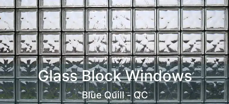  Glass Block Windows Blue Quill - QC