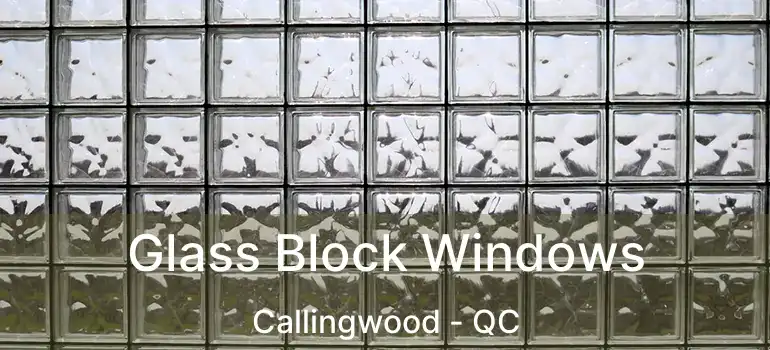  Glass Block Windows Callingwood - QC