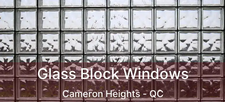 Glass Block Windows Cameron Heights - QC