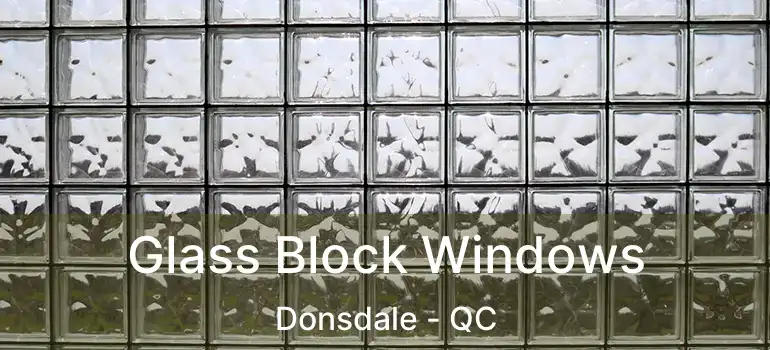  Glass Block Windows Donsdale - QC