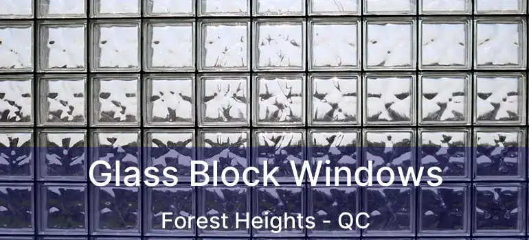  Glass Block Windows Forest Heights - QC