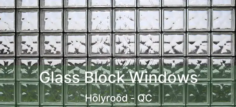  Glass Block Windows Holyrood - QC