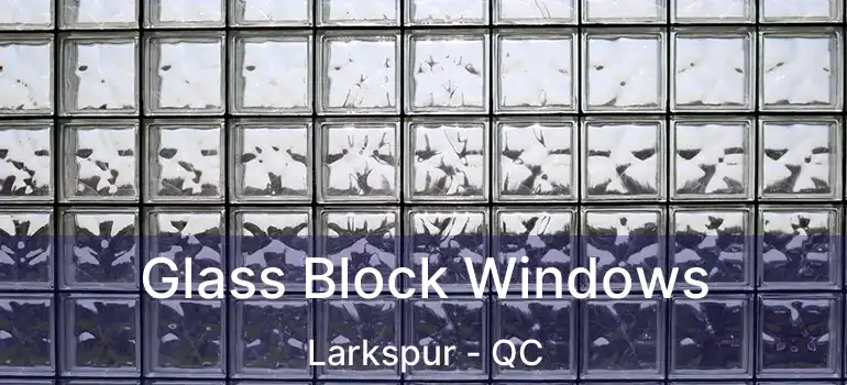  Glass Block Windows Larkspur - QC