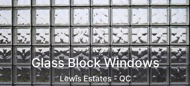  Glass Block Windows Lewis Estates - QC