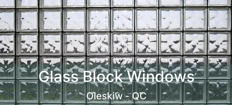  Glass Block Windows Oleskiw - QC