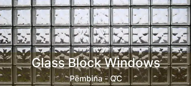  Glass Block Windows Pembina - QC