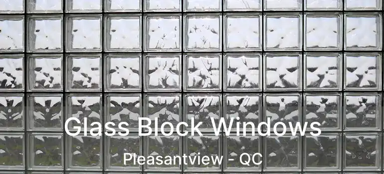  Glass Block Windows Pleasantview - QC