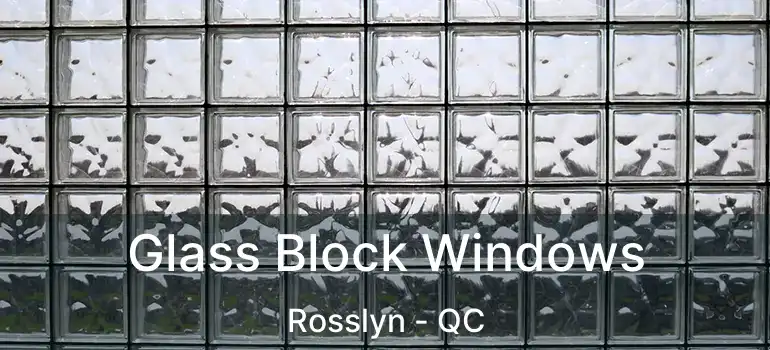  Glass Block Windows Rosslyn - QC