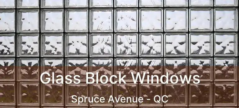  Glass Block Windows Spruce Avenue - QC