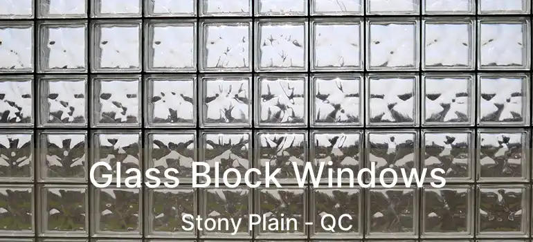  Glass Block Windows Stony Plain - QC