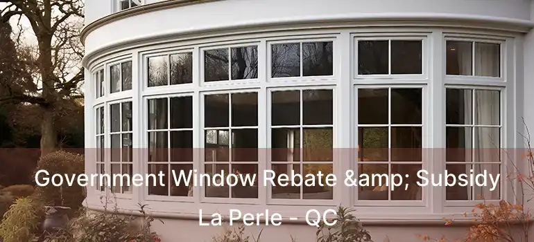  Government Window Rebate & Subsidy La Perle - QC