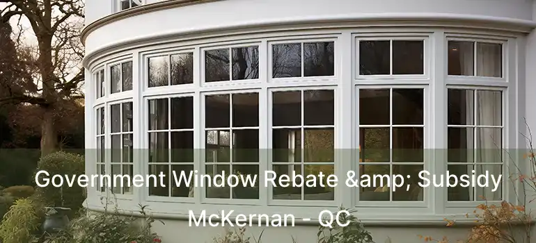 Government Window Rebate & Subsidy McKernan - QC