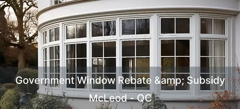  Government Window Rebate & Subsidy McLeod - QC