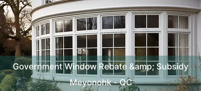  Government Window Rebate & Subsidy Meyonohk - QC