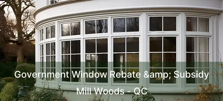  Government Window Rebate & Subsidy Mill Woods - QC