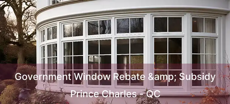  Government Window Rebate & Subsidy Prince Charles - QC