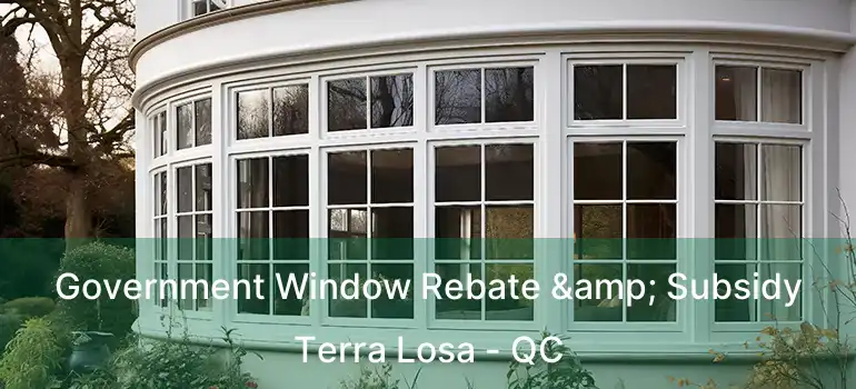  Government Window Rebate & Subsidy Terra Losa - QC