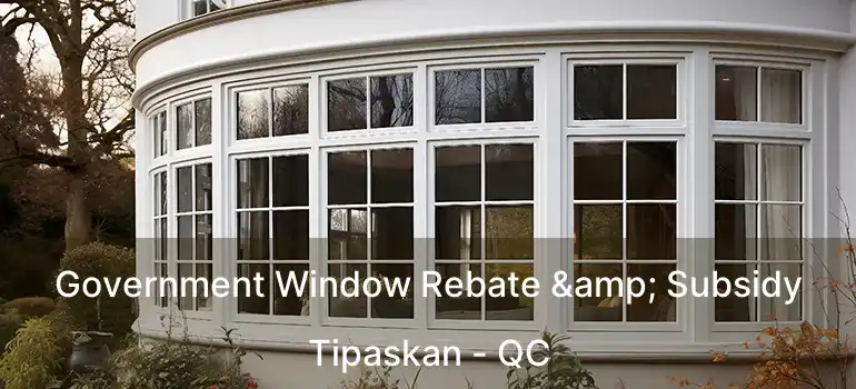  Government Window Rebate & Subsidy Tipaskan - QC