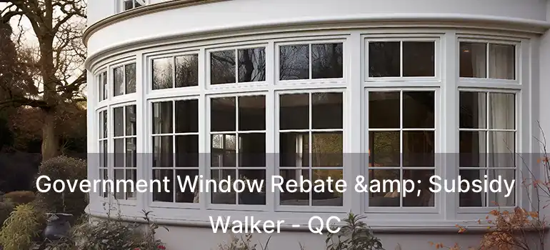  Government Window Rebate & Subsidy Walker - QC