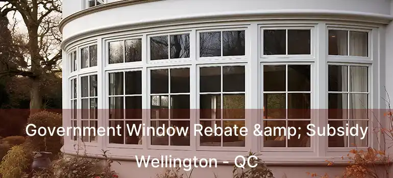  Government Window Rebate & Subsidy Wellington - QC