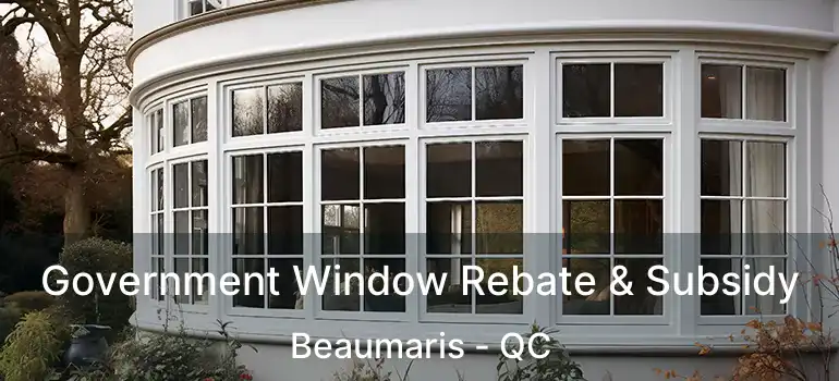  Government Window Rebate & Subsidy Beaumaris - QC