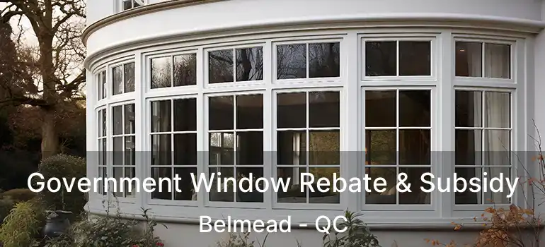  Government Window Rebate & Subsidy Belmead - QC