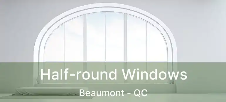  Half-round Windows Beaumont - QC
