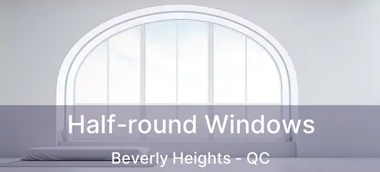  Half-round Windows Beverly Heights - QC