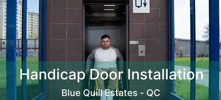  Handicap Door Installation Blue Quill Estates - QC