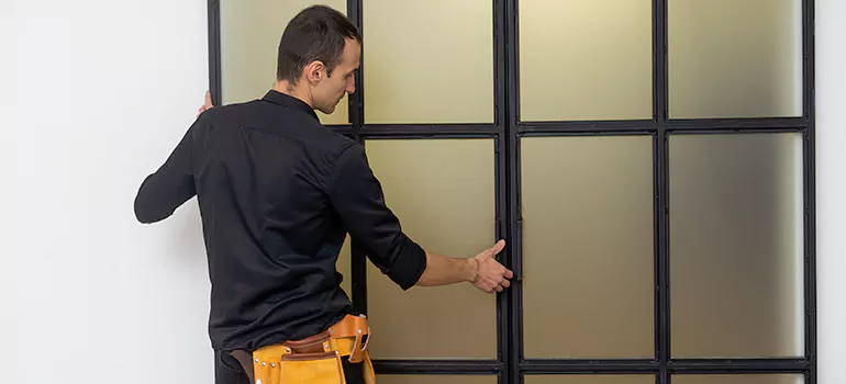 Patio French door installation in Sherbrooke, QC