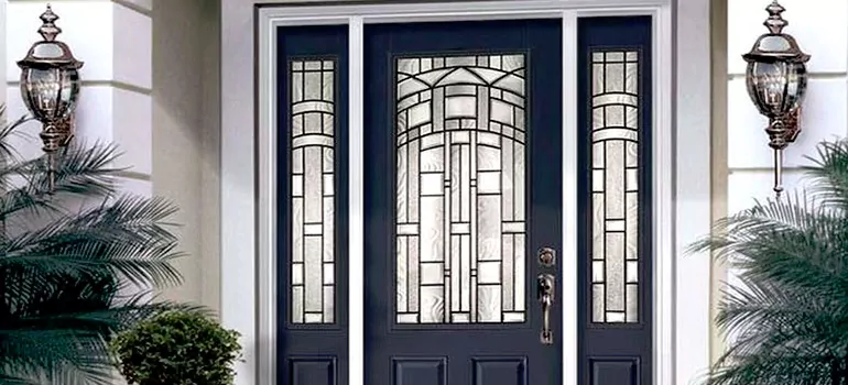 Stained Glass Door Panels in Sherbrooke, Quebec