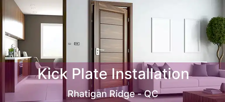  Kick Plate Installation Rhatigan Ridge - QC