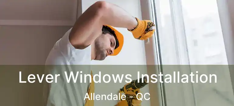  Lever Windows Installation Allendale - QC
