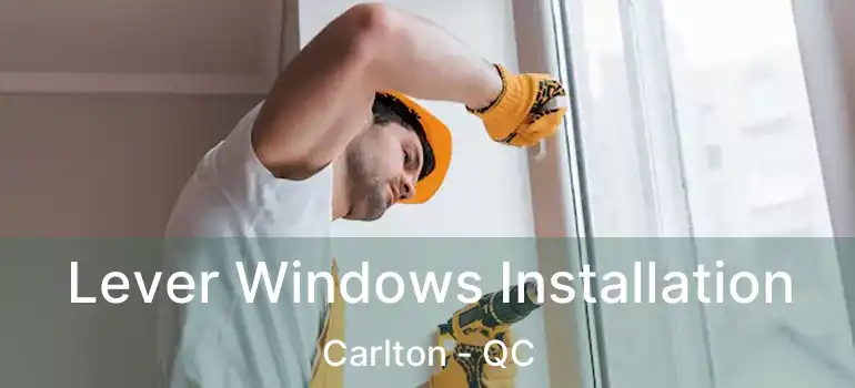  Lever Windows Installation Carlton - QC