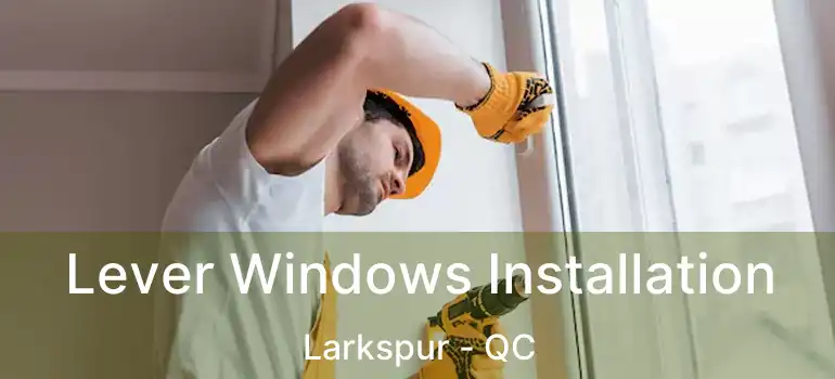  Lever Windows Installation Larkspur - QC